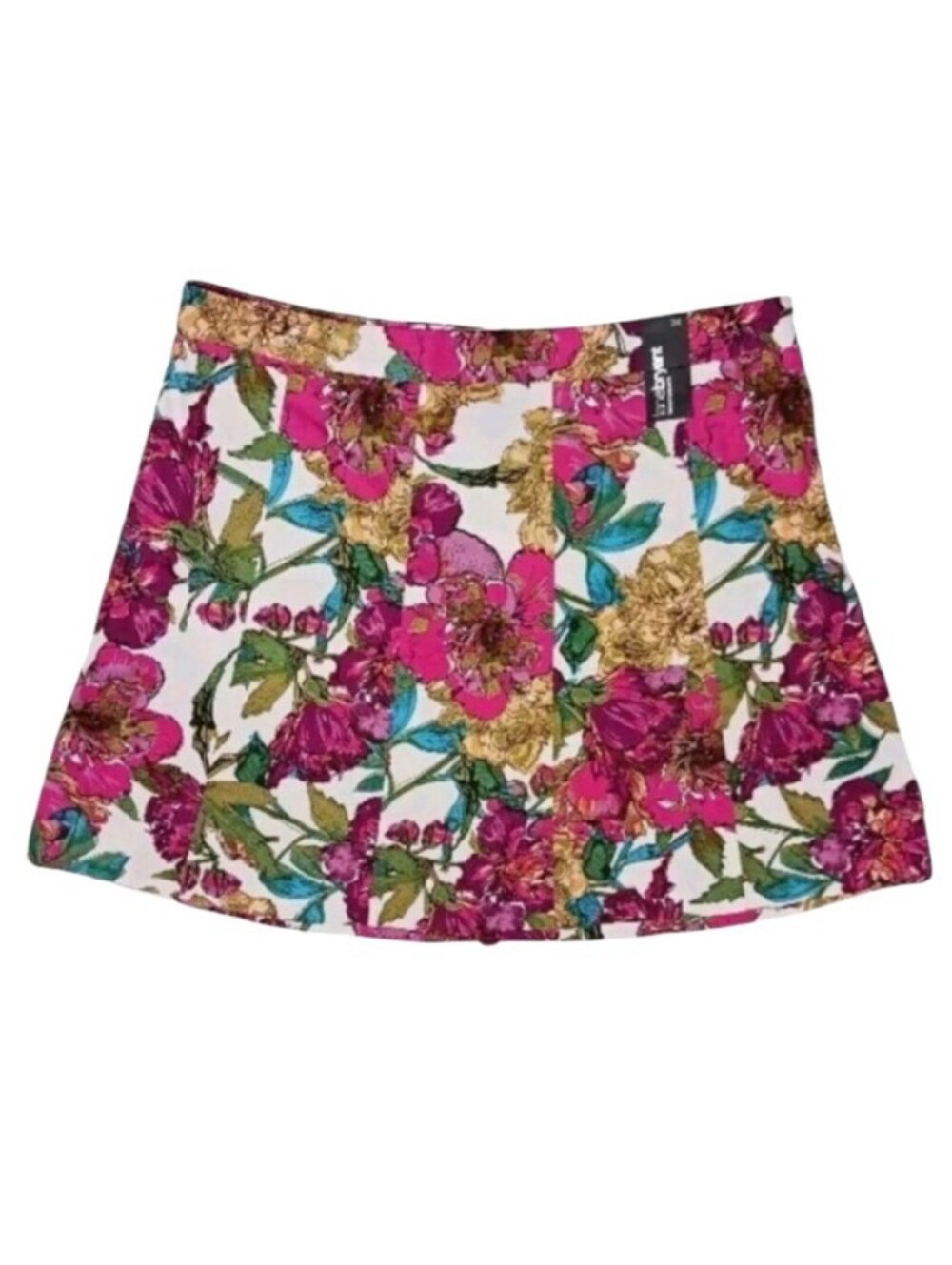 Lane Bryant Vivid Artsy Floral A-Line Panel Skirt